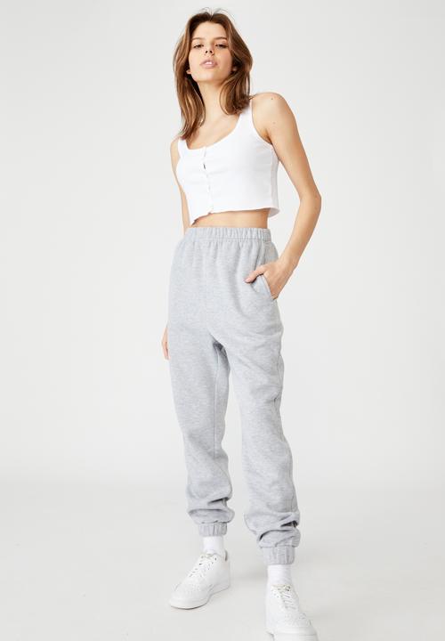 Factorie - Super high rise trackpant - grey marle