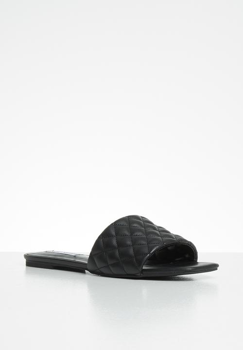Steve Madden - Plush-q slide - black