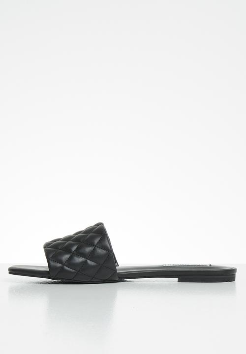 Steve Madden - Plush-q slide - black