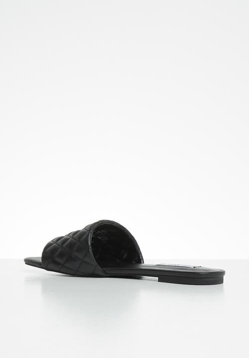 Steve Madden - Plush-q slide - black