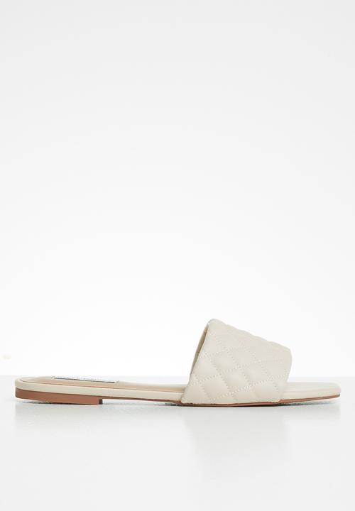 Steve Madden - Plush-q slide - bone