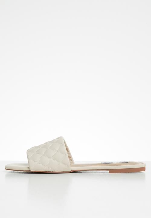 Steve Madden - Plush-q slide - bone
