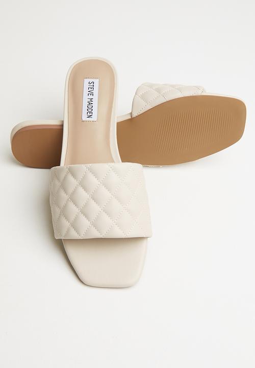 Steve Madden - Plush-q slide - bone