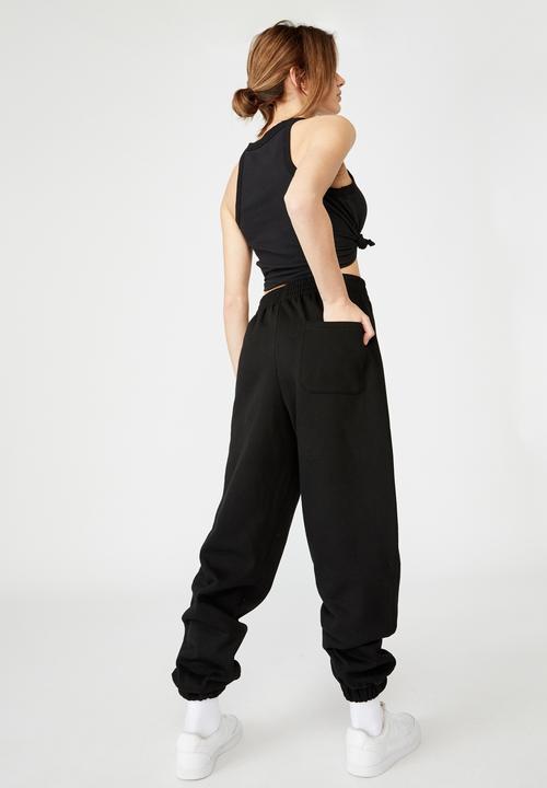 Factorie - Super slouchy trackpant - black