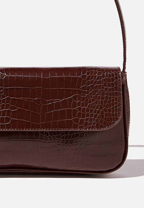 Rubi - Lenny underarm bag - choc texture