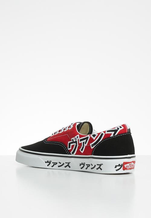 Vans - Era - (japanese type) black/racing red/true white