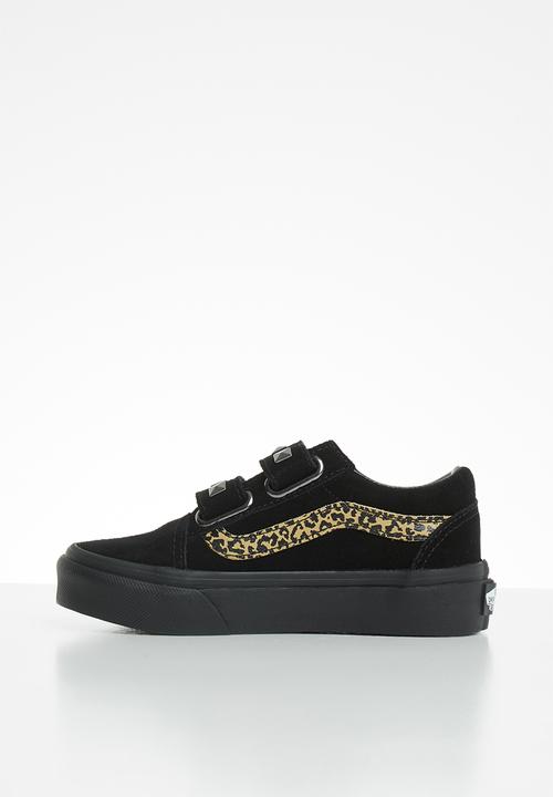 Vans - Uy old skool v - (suede stud) black leopard