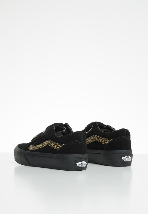 Vans - Uy old skool v - (suede stud) black leopard