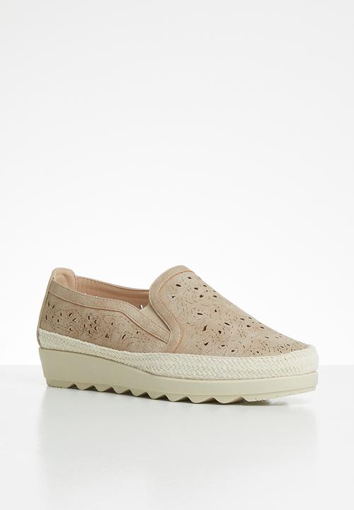 Butterfly Feet - Malakite flatform - taupe