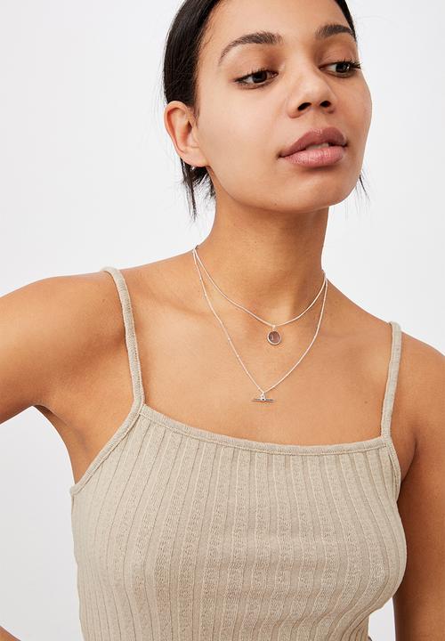 Rubi - Luxe layers multi necklace - silver