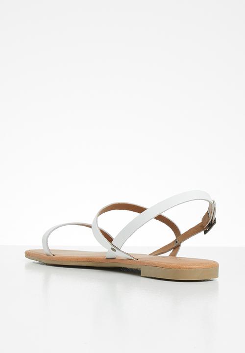 Superbalist - Yandi leather slingback sandal - white