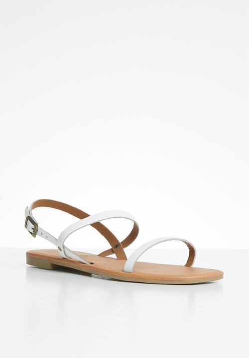 Superbalist - Yandi leather slingback sandal - white