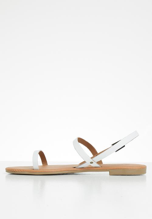 Superbalist - Yandi leather slingback sandal - white