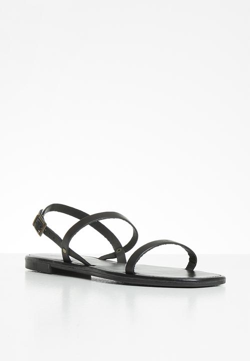 Superbalist - Yandi leather slingback sandal - black