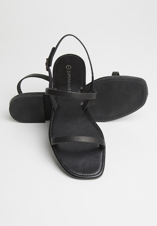 Superbalist - Yandi leather slingback sandal - black