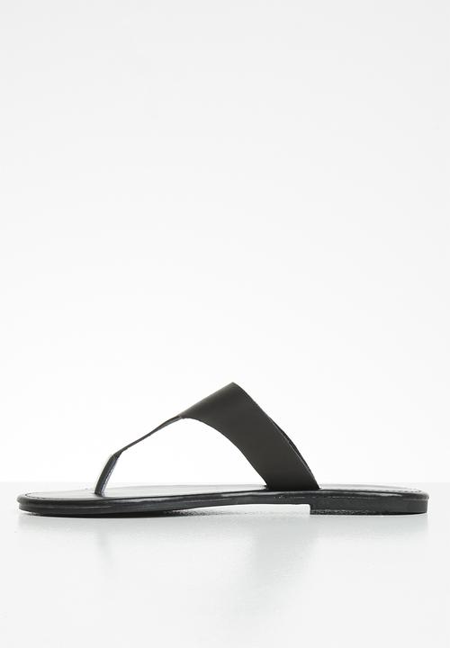 Superbalist - Tea leather slide - black