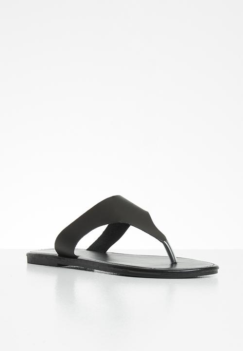 Superbalist - Tea leather slide - black