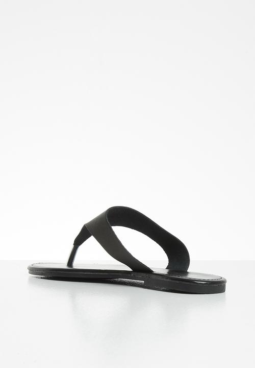 Superbalist - Tea leather slide - black