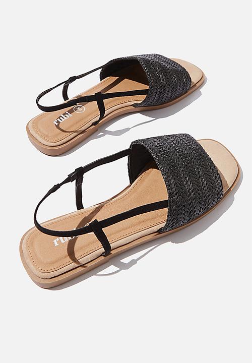 Cotton On - Piper sling back sandal - black