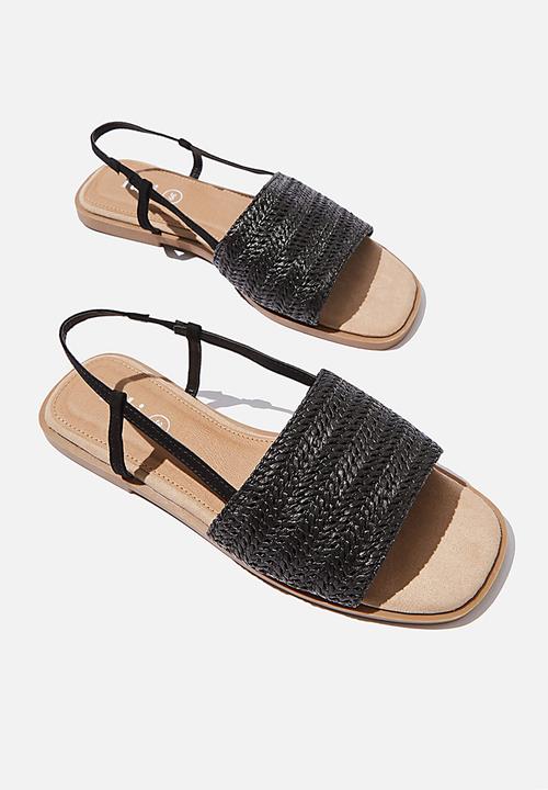 Cotton On - Piper sling back sandal - black