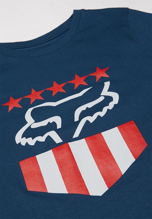 Fox - Freedom shiels short sleeve tee - navy