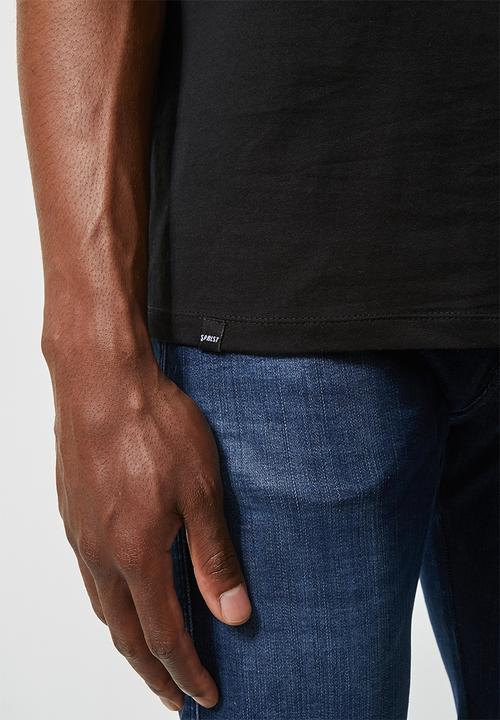 Superbalist - 2-Pack nate crew neck tee - black