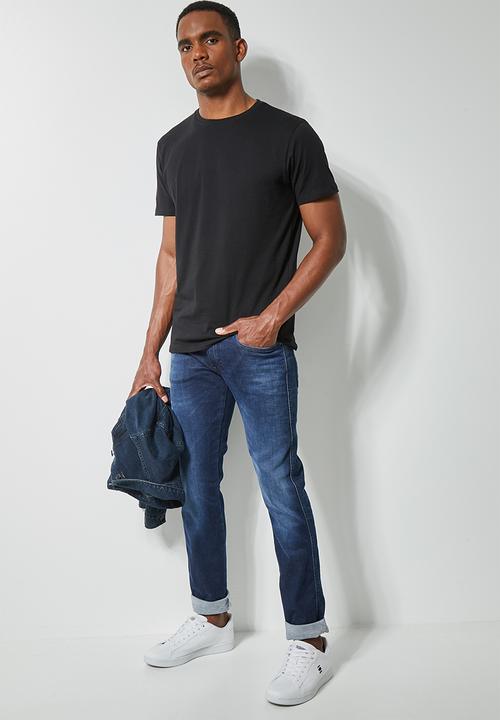 Superbalist - 2-Pack nate crew neck tee - black