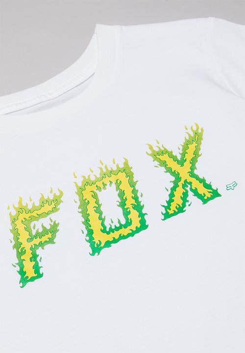Fox - Moth in flames boys short sleeve tee - white