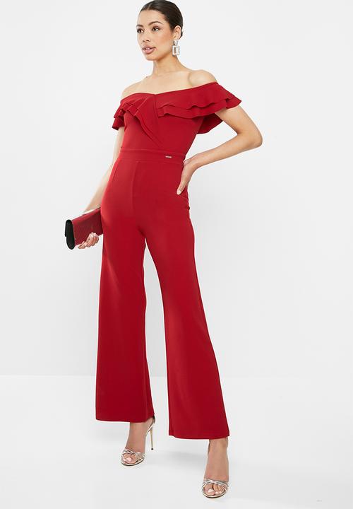 SISSY BOY - Quick fix jumpsuit - deep red