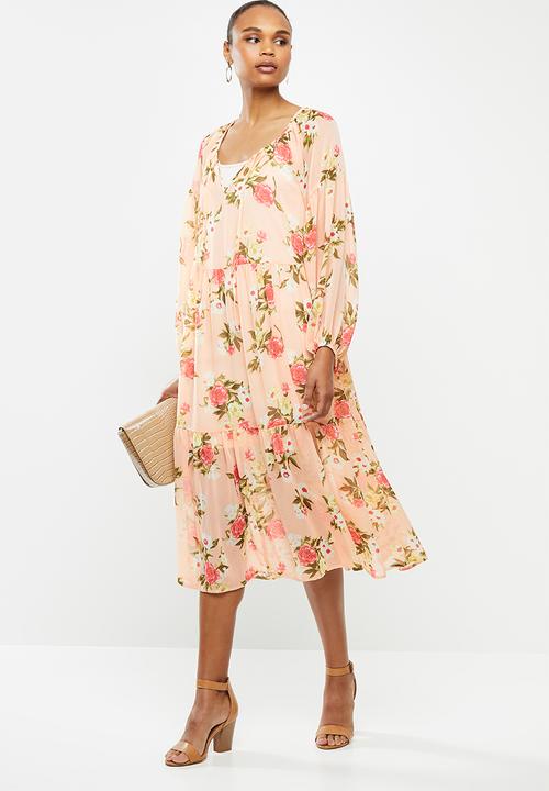 edit - Chiffon gypsy midi floral - multi