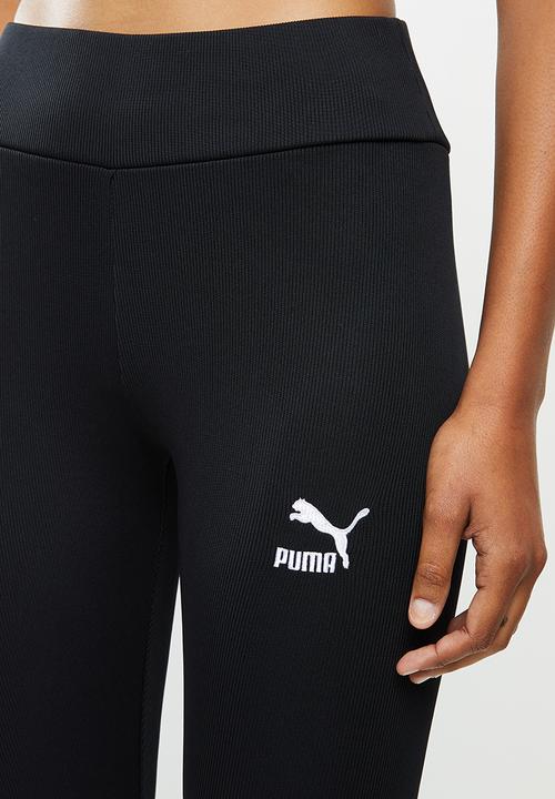 PUMA - Classics ribbed hr legging - black