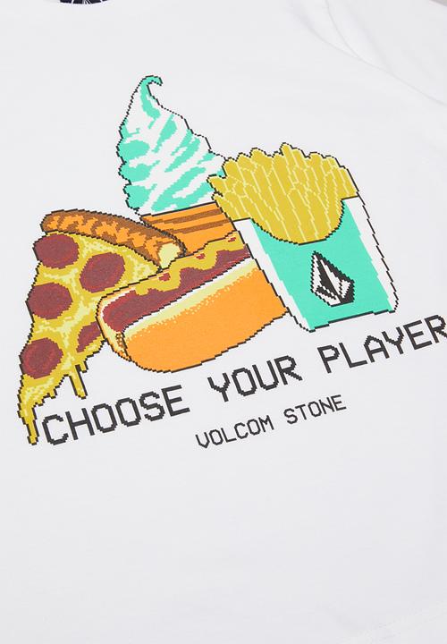 Volcom - Choose your player boys short sleeve tee - white