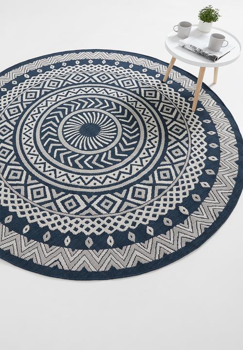 Hertex Haus - Melrose outdoor rug - navy