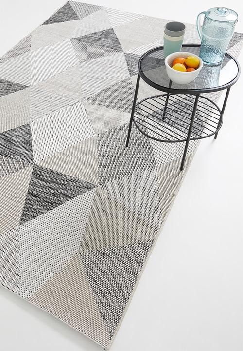 Hertex Haus - Prisms outdoor rug - boulder