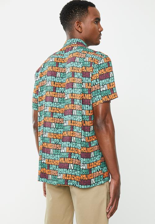 Holmes Bro's - Sunbleached button up shirt - multi 