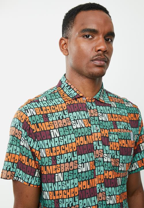 Holmes Bro's - Sunbleached button up shirt - multi 