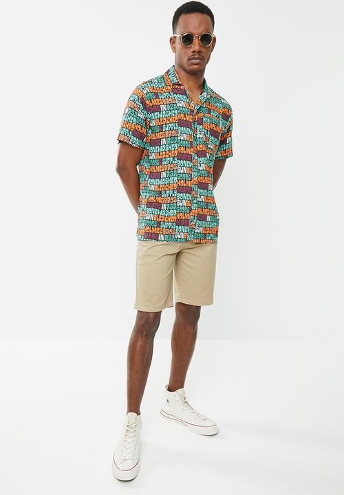 Holmes Bro's - Sunbleached button up shirt - multi 