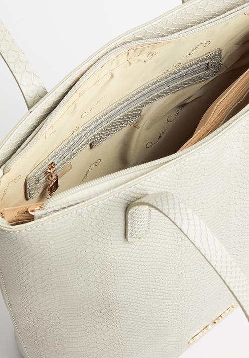 Pierre Cardin - Lia croc shopper - grey