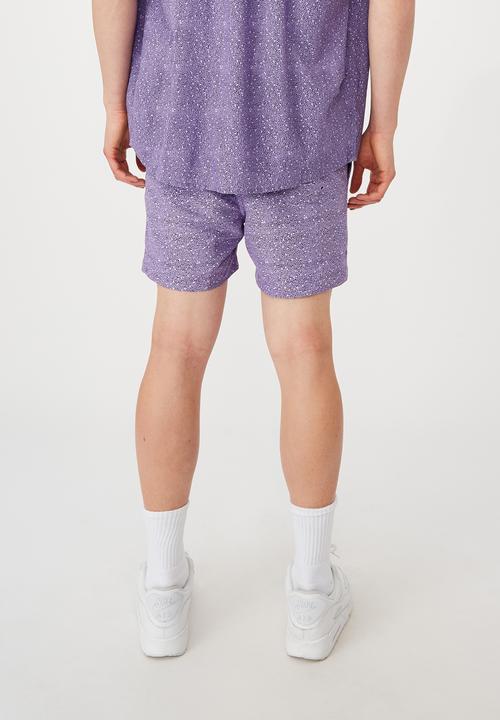 Factorie - Resort short - purple noise
