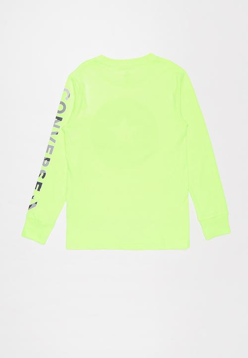 Converse - Converse boys camo chuck patch long sleeve tee - green