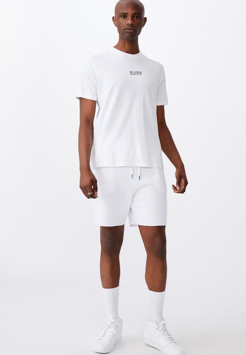 Factorie - Be good do good regular graphic T-shirt - white