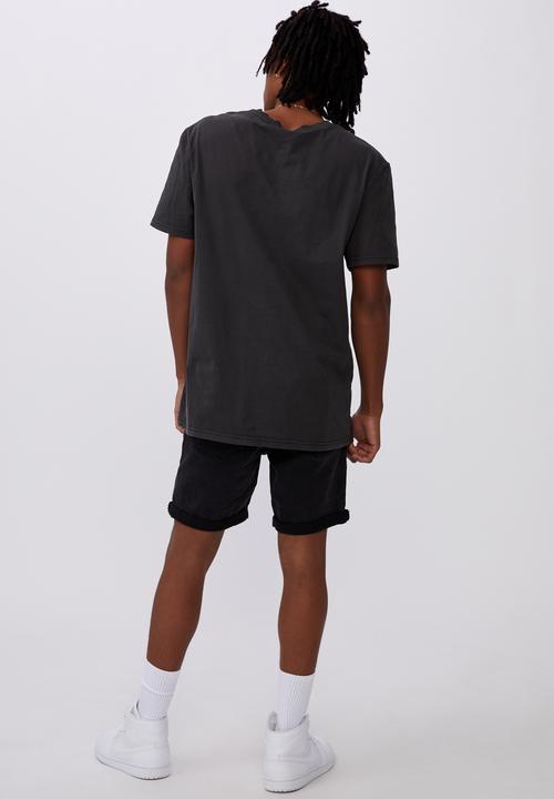 Factorie - Slim cut denim short - washed black