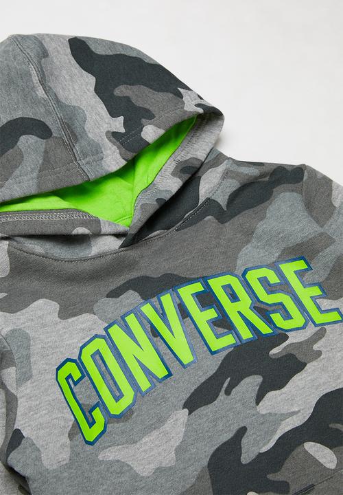 Converse - Collegiate camo hoodie - grey