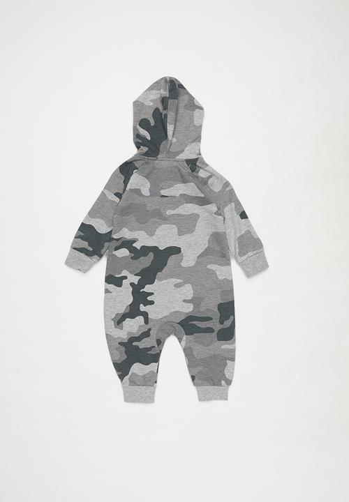 Converse - Converse boys hooded camo coverall - grey