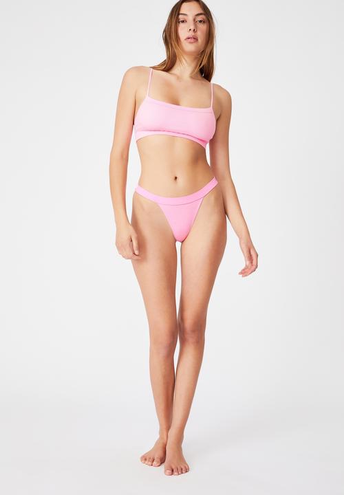 Cotton On - Seamfree tanga G-string brief - strawberry milkshake