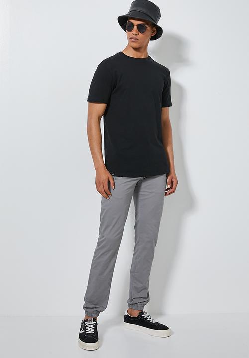 Superbalist - 3-Pack Barney longline curved hem tee - black