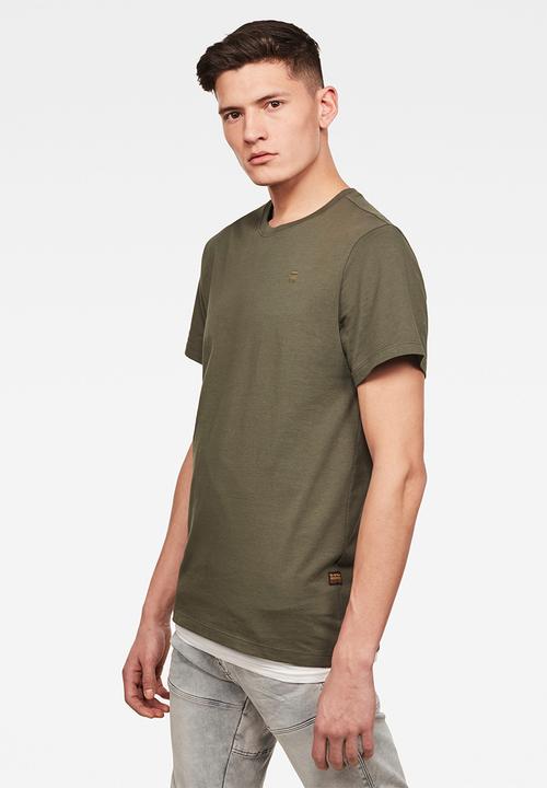 G-STAR - Base-s r short sleeve tee - khaki green