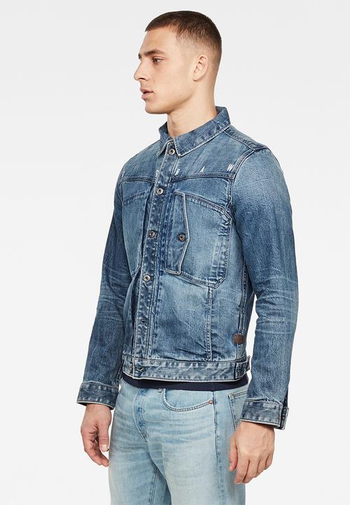G-STAR - Scutar nw slim fit jacket - faded regal blue
