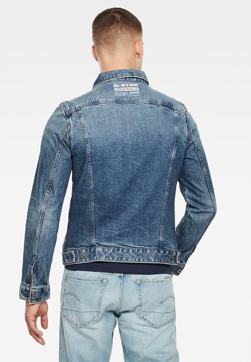 G-STAR - Scutar nw slim fit jacket - faded regal blue