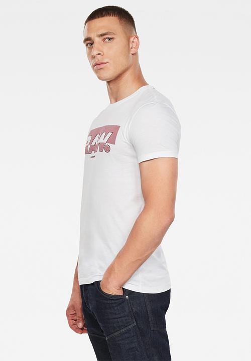G-STAR - Raw graphic slim r tee - white